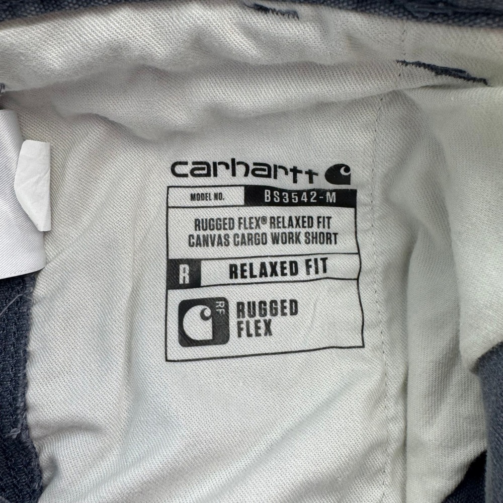 Carhartt Rugged Flex Relaxed Fit Canvas Cargo Work Shorts Gray Mens Sz 36 EUC - Picture 4 of 10